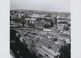 cca 1971 Budapest, a Moszkva téri gombák utolsó szezonja, 5 db korabeli negatívról készült modern na...
