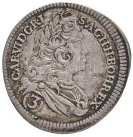 Csehország / történelmi tartomány 1732. 3kr Ag "VI. Károly" T:2,2- kis ph., patina
Bohemi...