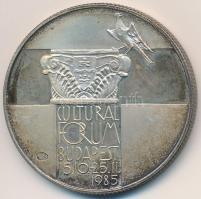 1985. 500Ft Ag "Kulturális fórum" T:2 (PP) erős patina  Adamo EM89