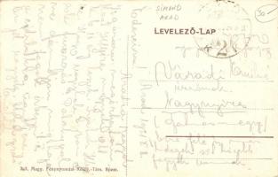 Alsósimánd, Urbán kastély, Messer Márton üzlete utcarészlettel / castle, shop with street