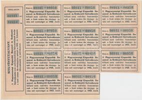 Budapest 1918. "Magyarországi Kisgazdák Beszerző és Értékesítő Szövetkezete" részvénye 100...