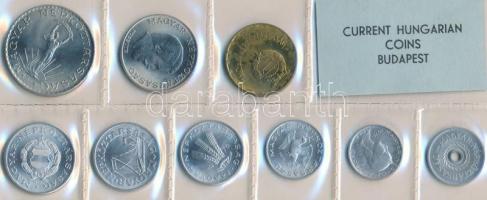 1976. 2f-10Ft 9db klf, érmés forgalmi sor fóliatokban T:1