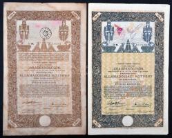 Budapest 1915-1916. "A Magyar Korona Országai 6%-kal kamatozó járadékkölcsön" államadósság...