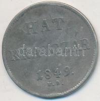 1849NB 6kr Ag T:3 patina, ph.