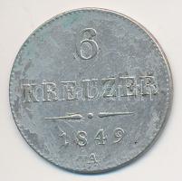 Ausztria 1849A 6kr Ag T:2-,3
Austria 1849A 6 Kreuzer Ag C:VF,F