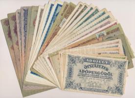 30db-os vegyes magyar pengő és adópengő bankjegy tétel T:vegyes