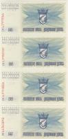 Bosznia és Hercegovina/Iszlám Köztársaság 1996. 4klf latin/arab + 100DM, 200DM, 500DM, 800DM fny 25D-os bankjegyeken T:I RR!!