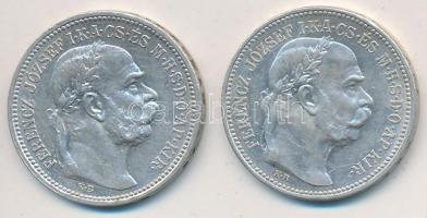 1915KB-1916KB 1K Ag "Ferenc József" (2x) T:2