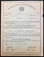 Budapest 1949. "Sorsolásos életbiztosítás" T:III