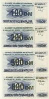 Bosznia és Hercegovina/Iszlám Köztársaság 1996. 4klf latin/arab + 100DM, 200DM, 500DM, 800DM fny 25D...