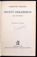 Karinthy Frigyes: Nevető dekameron. (Száz humoreszk). 2. kiadás.. Bp. (1929.) Athenaeum. 272p.  Bibl...