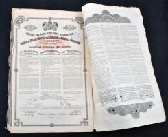 Budapest 1911. "Magyar Jelzálog-Hitelbank" 4%-os Záloglevele 500Fr-ról szelvényekkel, bély...