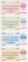 Bosznia és Hercegovina/Iszlám Köztársaság 1992. "Novcani Donja Vakup"  fny-sal 500D, 1000D, 5000D,10000D teljes sor T:I RR!!
