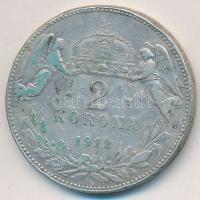 1912KB 2K Ag "Ferenc József" T:2- patina, ph