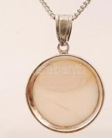 Ezüst nyaklánc medállal, Ag., bruttó: 8,6gr.,  jelzett, 42cm/ Silver necklace with pendant, Ag, gros...