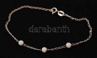 Ezüst karlánc, Ag., bruttó: 8,5gr.,  jelzett, 18cm/ Silver bracelet, Ag, gross. 8,5gr, marked, 18cm