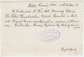 1935 Máza, Szászvár, A Szekszárdi M. Kir. Áll. Bezerédj István Fiú Felső Kereskedelmi Iskola tanulói...