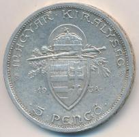 1938. 5P Ag "Szent István" T:2
Adamo P8.1