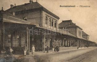 Szatmárnémeti, Satu Mare; Pályaudvar, vasútállomás / railway station (b)