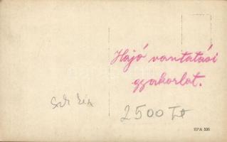 Hajóvontatási gyakorlat / K.u.K. Kriegsmarine, ship towing practice, photo