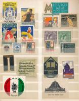 210 db főleg német levélzáró kevés régivel berakóban