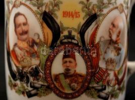 cca 1915 Vilmos császárt, V. Mehmed török szultánt és Ferenc József I. világháborús szövetségeseket ...