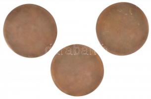 Kiss Kovács Gyula (1922-1984) DN "Dózsa György" 3xklf db-ból álló Br egyoldalas érem szett...