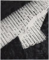 1964 Vencsellei István: Kompozíció, feliratozott vintage fotóművészeti alkotás, 21,5x18 cm