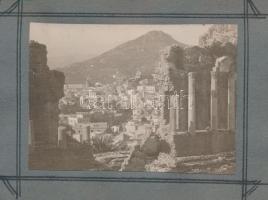 1928 Taormina, fotó kartonra kasírozva, 8x11cm