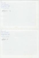 cca 1975 Bozsó Katalin: Útkeresők, fotósorozat, 4 db feliratozott vintage fotóművészeti alkotás, a m...