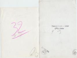cca 1950-1960 Tiszavölgyi József riportfotói, többsége pecséttel jelzett, vagy feliratozott, 7 db fé...