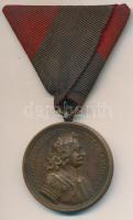 1938. "Felvidéki Emlékérem - II. Rákóczi Ferenc" Br emlékérem eredeti mellszalaggal T:2 Hungary 1938. "Commemorative Medal for the Liberation of Upper Hungary" bronze medal with original ribbon C:XF