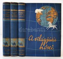 A világjárás hősei című sorozat 3 kötete. Greenhorn: Három világrész csavargója, Monfreid: Rejtelmes Abesszínia, Knickerbocker: Vörös gazdálkodás, fehér jólét. Bp., é.n., Utazási Könyvek Kiadóhivatala. Kiadói, kissé kopottas egészvászon-kötésben.