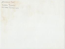 cca 1974 Szaák Tamás: Aszályos táj, feliratozott vintage fotóművészeti alkotás, 18x24 cm