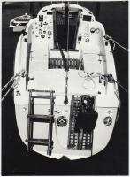 cca 1970 Kalocsai Rudolf: Versenyhajó, feliratozott vintage fotóművészeti alkotás, 23x17 cm