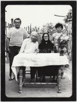 cca 1974 Tamás József: Emlékkép, feliratozott vintage fotóművészeti alkotás, 24x18 cm