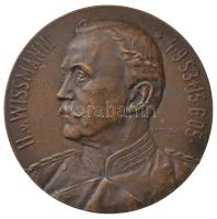Német Birodalom 1905. "Hermann von Wissmann halálára" Br emlékérem. Szign.: Albert Moritz Wolff (60mm) T:2,2- kis ph. German Empire 1905. "Death of Hermann von Wissmann" Br commemorative medallion. "H.V. WISSMANN. 4.9.53-15.6.05.". Sign.: Albert Moritz Wolff (60mm) C:XF,VF small edge errors