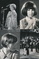 Vegyes magyar énekesnők, énekesek, fotók,  nyomtatványok: Zalatnay Sarolta, Koncz Zsuzsa, Kovács Kati, Máté Péter, Toldy Mária, Sárosi Katalin, 8db,  vegyes minőségben, cca 9x14cm