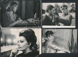 Vegyes külföldi filmfotók,  különféle minőségben és méretben, cca 9x12cm és 13x18cm között