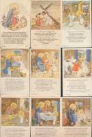 cca 1930 Vegyes gyermekszentképek, 20db, 11x7cm