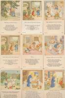 cca 1930 Vegyes gyermekszentképek, 20db, 11x7cm