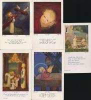 cca 1930-60  Vegyes gyermekszentképek, 25db, 11x7cm