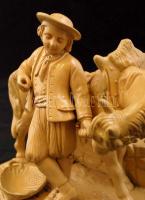 Eichwald lovász fiú, mázas kerámia, jelzett, hibátlan, sorszámmal: (2624),  m:15 cm, h:18 cm