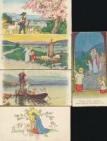 cca 1930-40  Vegyes gyermekszentképek, 20db, 8x4cm
