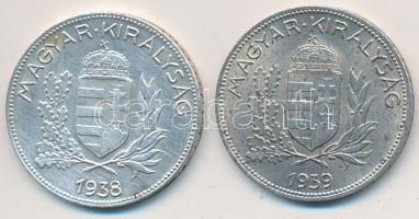 1938-1939. 1P Ag (2x) T:2