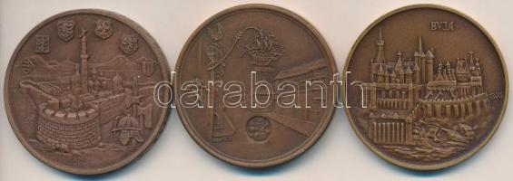 Kovács Dezső (1921-) 1971. "MÉE II. Vándorgyűlése Győr-Pannonhalma" Br emlékérem (42,5mm) ...