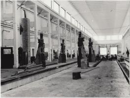 cca 1970 Budapest, Építkezés a metró Örs vezér téri végállomásánál, 4 db vintage fotó, 18x24 cm és 2...