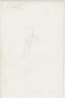 cca 1940 Tímár József (1902-1960) színész gyermekével és egy filmszerepben, 2 db vintage fotó, egyik...