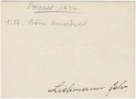 1934 Liebmann Béla (1899-1996): Bözsi kendővel, feliratozott vintage fotó Szentpál Olga iskolájának ...