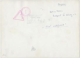 cca 1958 Botta Ferenc (1919-1968): Első osztályosok, feliratozott vintage fotóművészeti alkotás a sz...